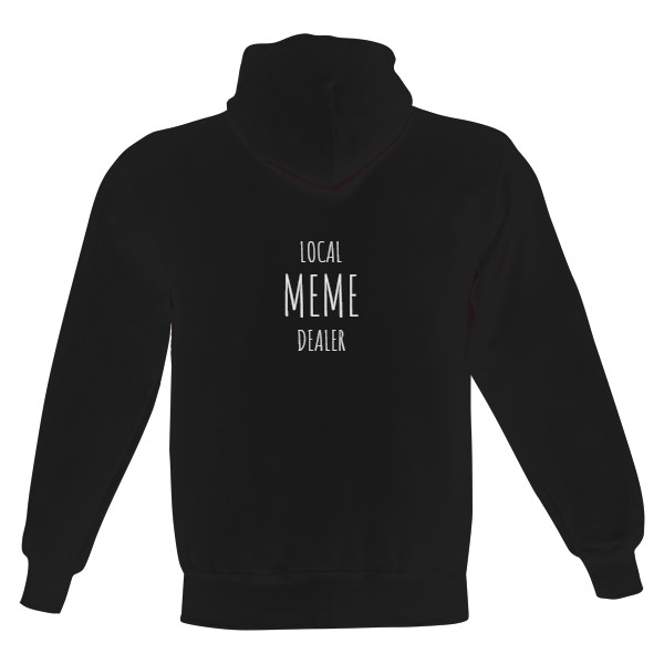 Pánská mikina s kapucí s potiskem Meme dealer 